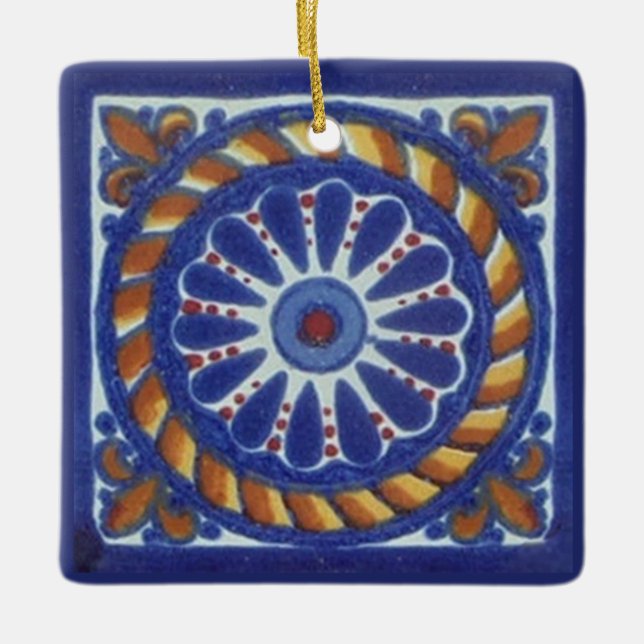 Talavera Tiles 1 Ceramic Ornament (Front)