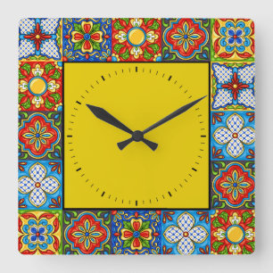 Talavera Tiles IMAGES Clock