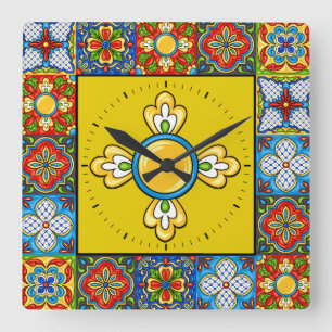 Talavera Tiles IMAGES Clock