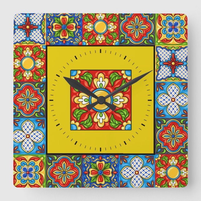 Talavera Tiles IMAGES Clock (Front)