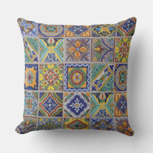 Talavera Tiles Outdoor Pillow