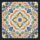 Talavera vintage Mexican wedding favors printed Stone Coaster<br><div class="desc">Azulejo blue Portuguese Talavera tiles vintage Mexican hacienda wedding favors printed stone coasters template Mediterranean ornate Talavera tile pattern wedding coasters wedding tableware table decor which also a makes a lovely keepsake favor for your guests Hacienda style wedding decor decoracion talavera fiesta wedding favor gifts, gifts for any occasion, home...</div>