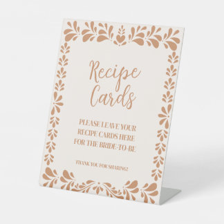 Talavera Viva La Novia Recipe Cards Sign