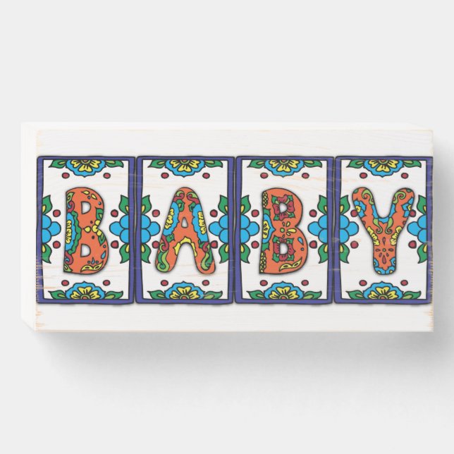 Talavera Wood Sign (Front Horizontal)