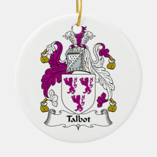 Talbot Family Crest Ceramic Ornament