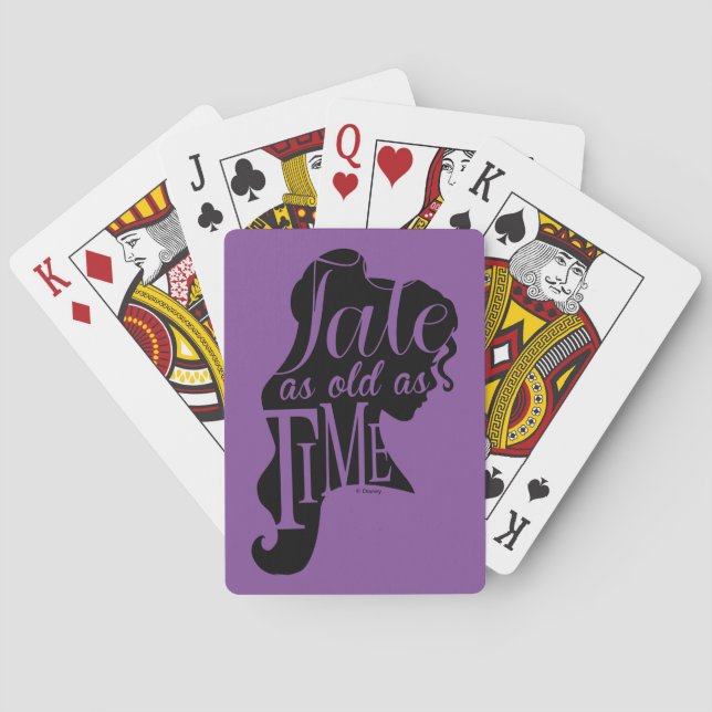 Tale As Old As Time Playing Cards (Back)
