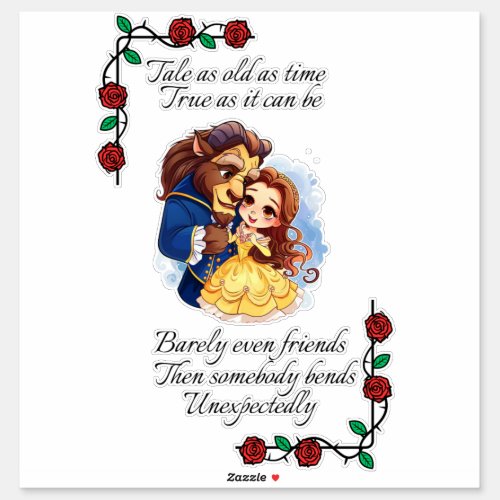 Tale As Old As Time  Sticker