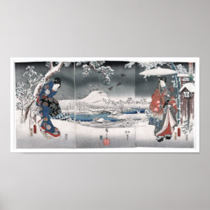 Tale of Genji Toyokuni Hiroshige Fine Japanese Poster
