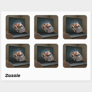 Talent Breaks Through. Square Sticker