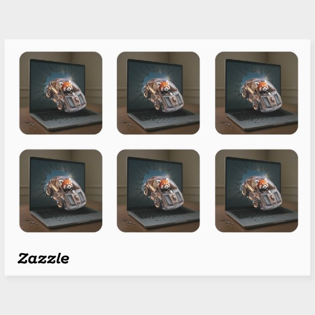 Talent Breaks Through. Square Sticker (Sheet)