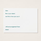 talent feedback cards (Back)