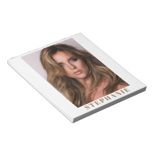 Talent Headshot Small Notepad Custom Name