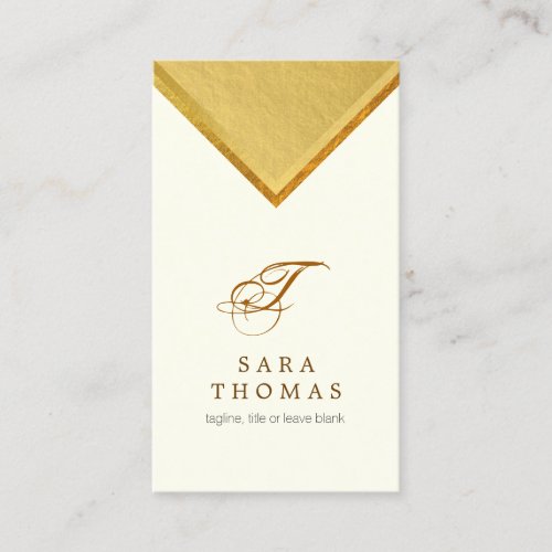 Talent Manager Entertainment Elegant Gold Point Business Card