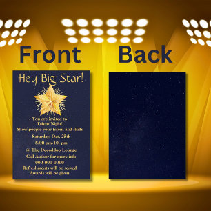 Talent Night Show Invitation
