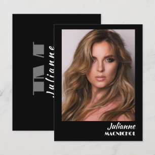 Talent Promo Postcard Custom Photo and Logo