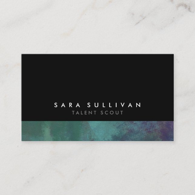 Talent Scout Entertainment Grunge Business Card (Front)