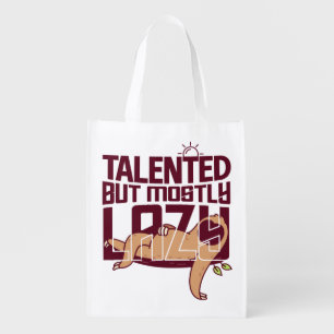 Talented But Mostly Lazy Grocery Bag
