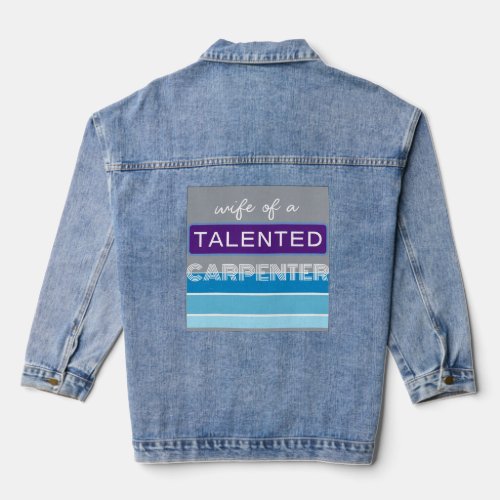 talented carpenter denim jacket