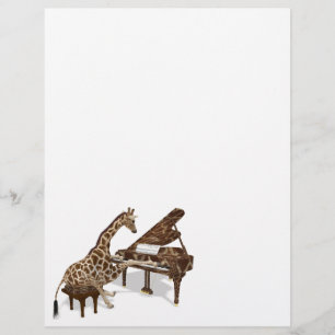 Talented Giraffe Plays Grand Piano