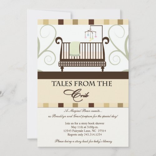 Tales from the Crib Storybook Shower Invitation
