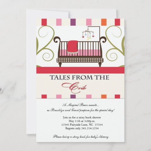 Tales from the Crib Storybook Shower Invitation