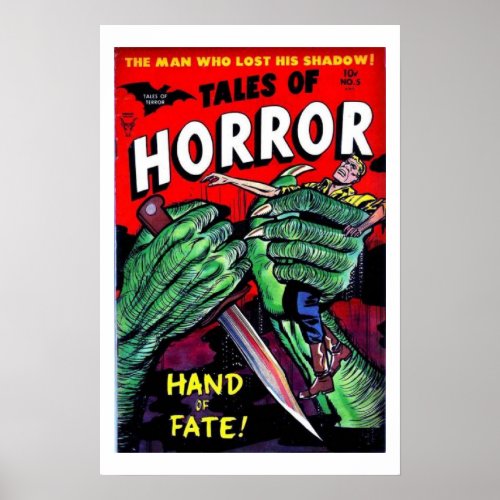 Tales of Horror Vintage Comic Book Cover Poster