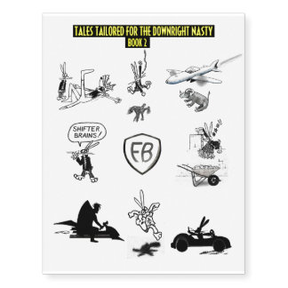 TALES TAILORED FOR THE DOWNRIGHT NASTY set 2 Temporary Tattoos