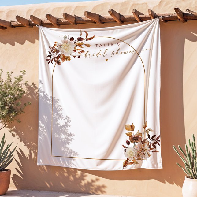 TALIA Bohemian Terracotta Arch Bridal Shower Tapestry (Creator Uploaded)