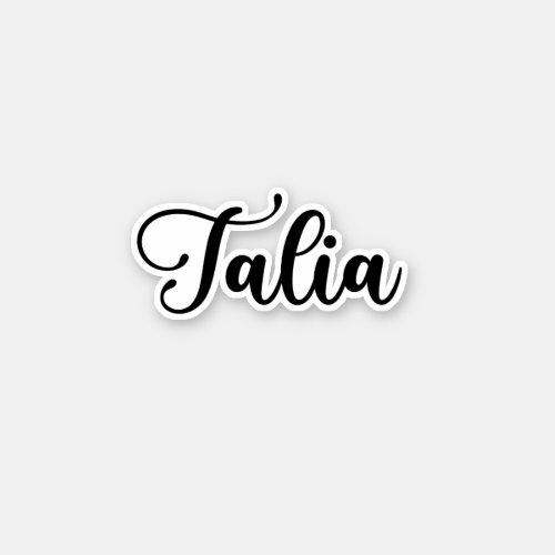 Talia Name _ Handwritten Calligraphy Sticker