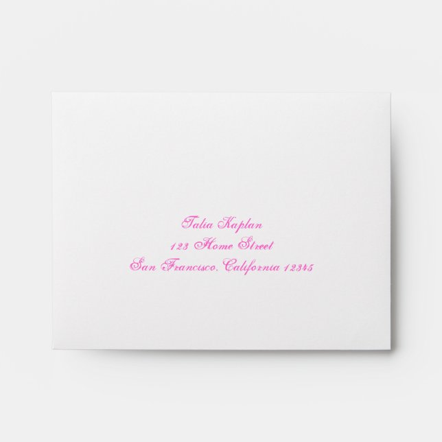 Talia RSVP Envelope Wedding Bat Mitzvah F9C (Front)