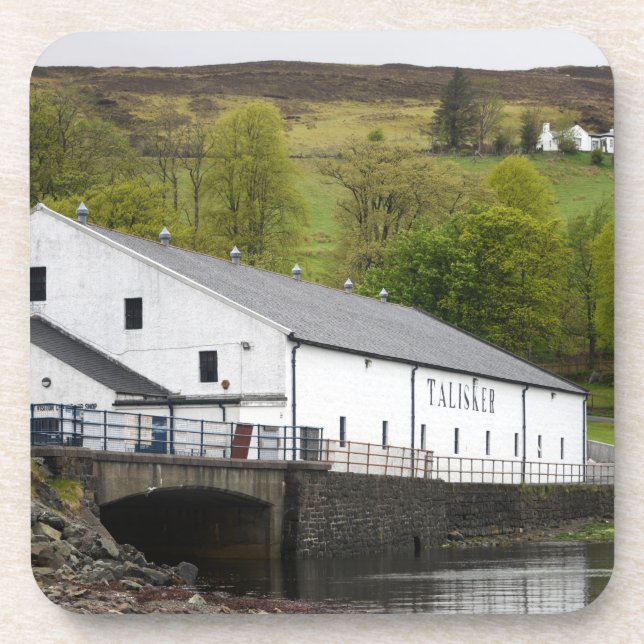 Talisker whisky distillery on Skye, Scotland Beverage Coaster (Front)