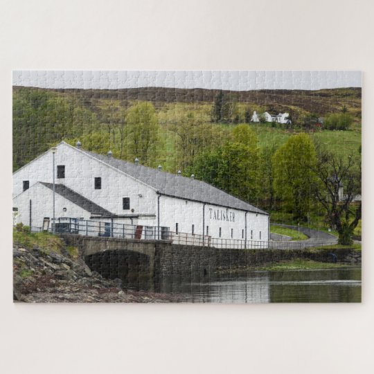 Talisker whisky distillery on Skye, Scotland Jigsaw Puzzle