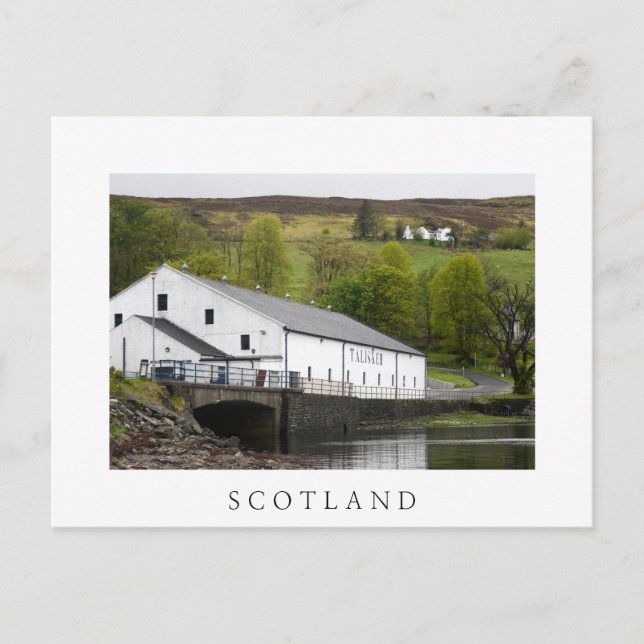 Talisker whisky distillery on Skye, Scotland Postcard (Front)
