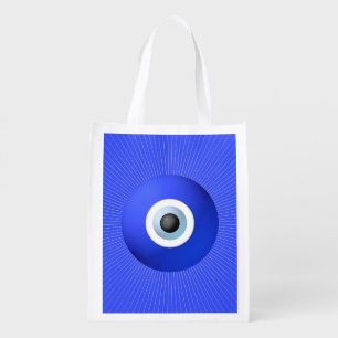 Talisman to Protect Against Evil Eye Grocery Bag