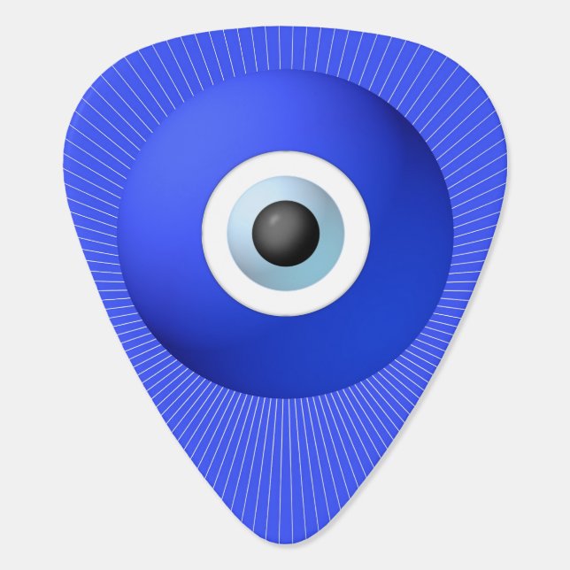 Talisman to Protect Against Evil Eye Guitar Pick (Back)