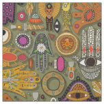 TALISMANS moss green Fabric