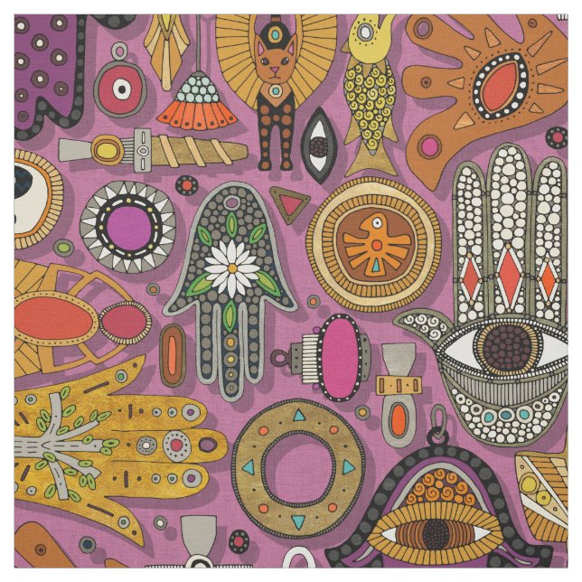 TALISMANS peony Fabric (Swatch)