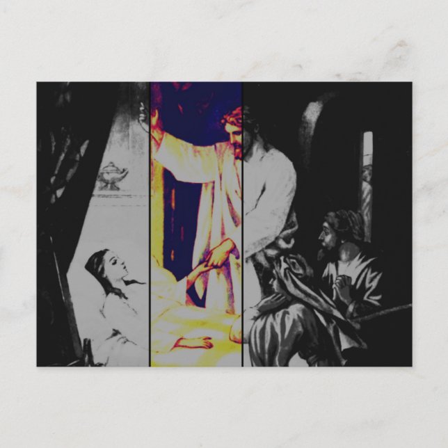 Talitha koum!  Mark 5-38:43 Postcard (Front)