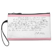 Talitha's Song lyrics Mini-Clutch Wristlet (Back)