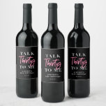 Talk 30 To Me 30th Birthday Party Favors Wine Label<br><div class="desc">Talk 30 To Me 30th Birthday Party Wine Label " Talk 30 To Me 30th Birthday Party Talk 30 To Me 30th Birthday Party Welcome Sign Pink Forty 40h Birthday Party Thirty 30th Birthday Party Invitation | Adult Birthday Invitations | Modern 30th Invitations | Birthday Celebration Talk 30 To Me...</div>