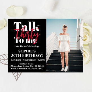Talk 30 To Me 30th Birthday Party Photo