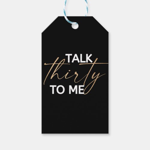 Talk 30 to Me Dcor Gift Tags