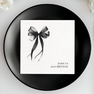 Talk 30 to Me Elegant Chic Thirty Birthday Party Napkins