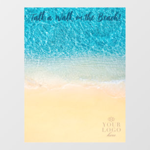 Talk a Walk on the Beach! with Logo Floor Decal