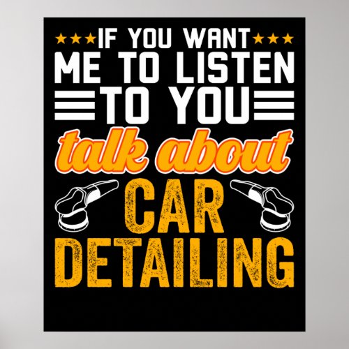 Talk about Car Detailing Poster