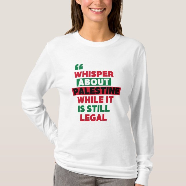 TALK ABOUT PALESTINE MERCH T-Shirt (Front)