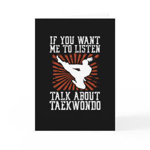 Talk about taekwondo card