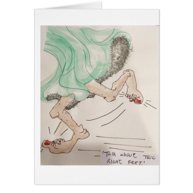 Talk About Two Right Feet! Cards (Front)