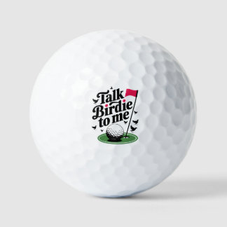 Talk Birdie to me Funny golf pun Golf Balls