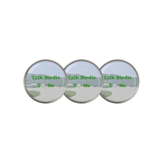 Talk Birdie to Me Golf Ball Marker (3 Up)